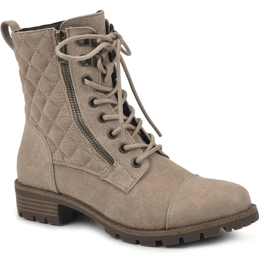 White Mountain Dashing Gray Boots w/ Side Zippers Size 10